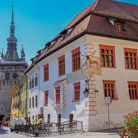 Hotel Casa Cu Cerb Sighişoara Esterno foto