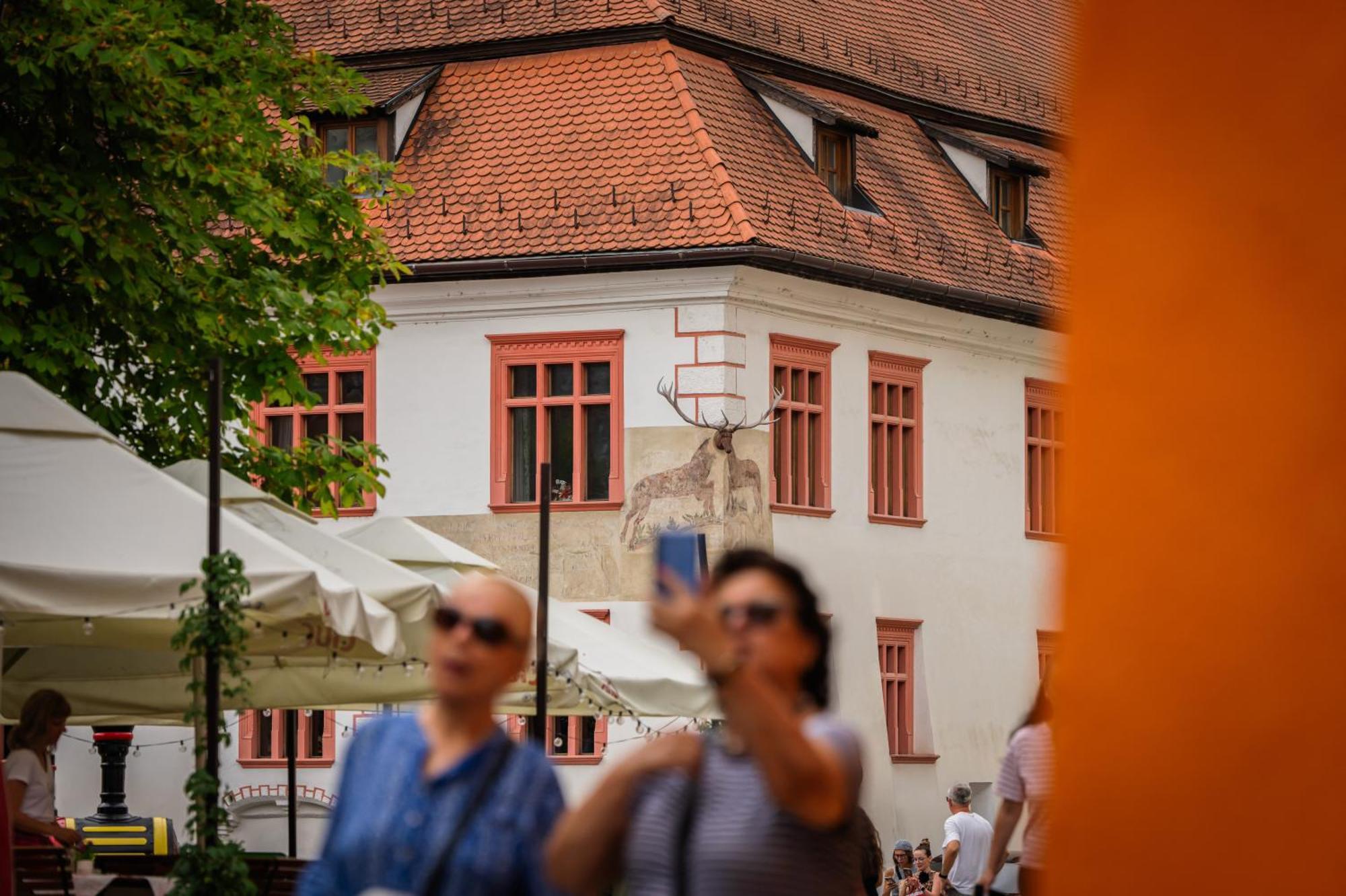 Hotel Casa Cu Cerb Sighişoara Esterno foto