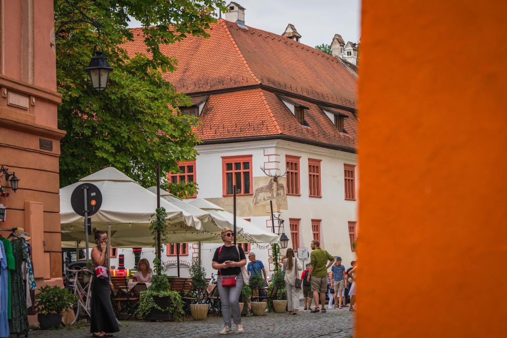 Hotel Casa Cu Cerb Sighişoara Esterno foto