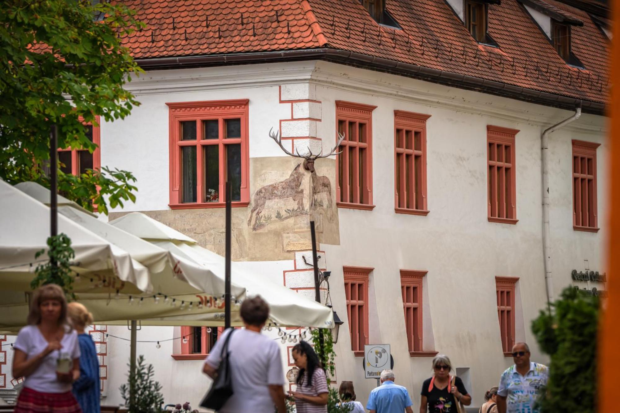 Hotel Casa Cu Cerb Sighişoara Esterno foto
