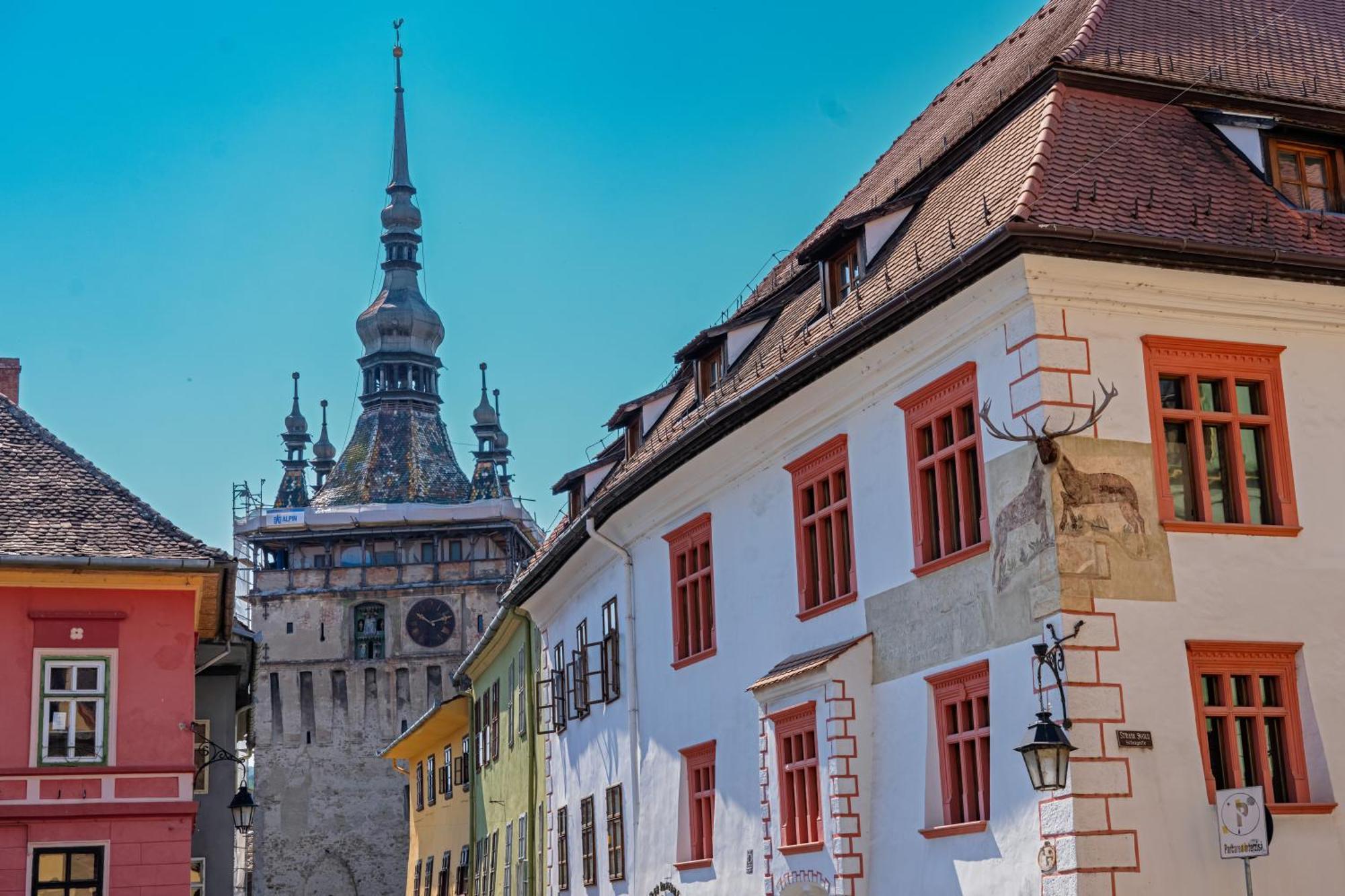 Hotel Casa Cu Cerb Sighişoara Esterno foto